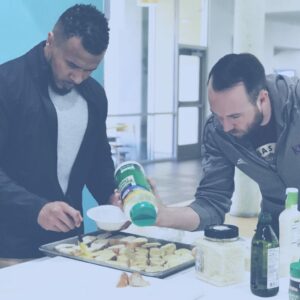 men cooking